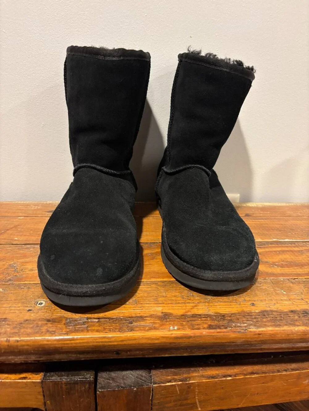 Boots, black, size 8, short,  5